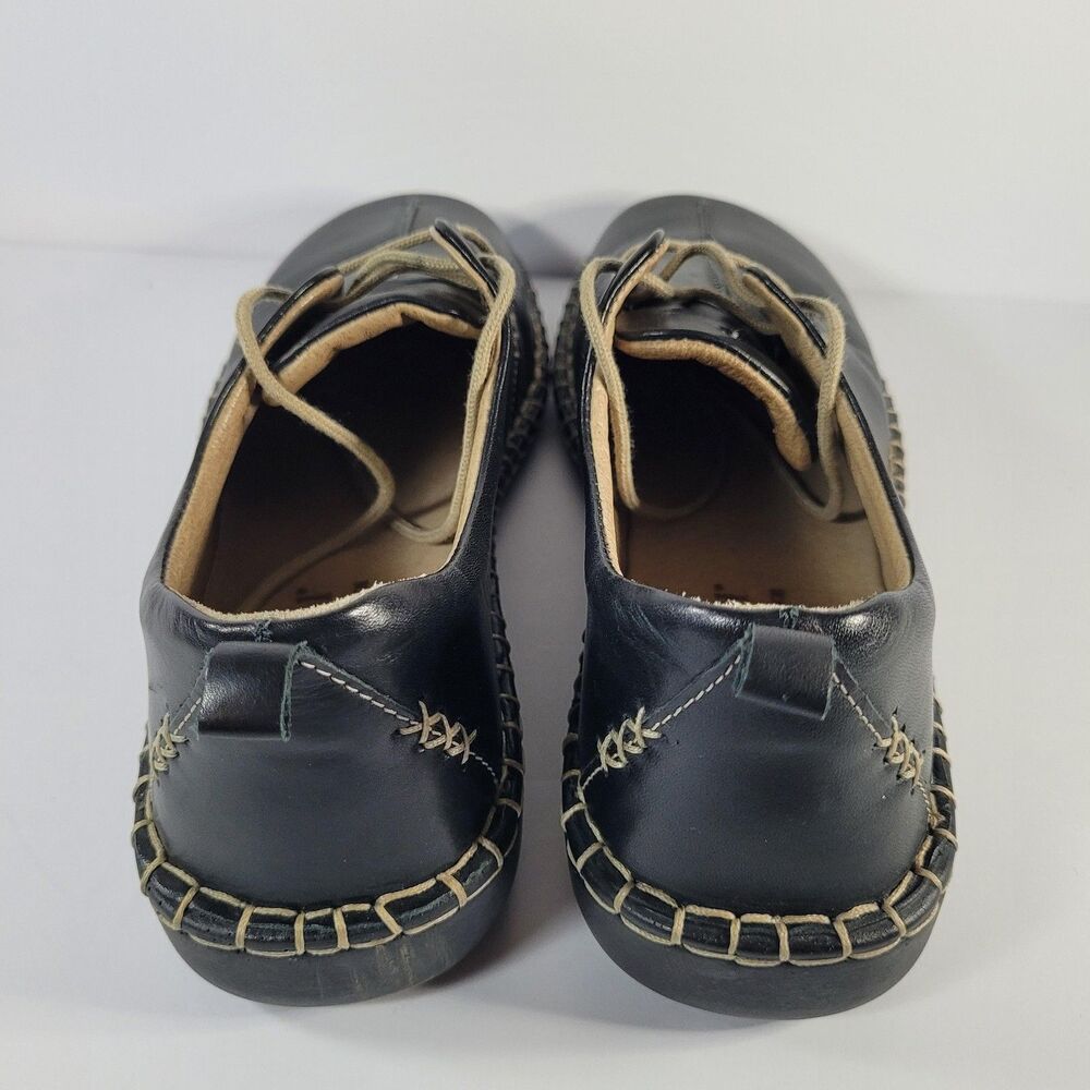 Josef Seibel Shoes Womens Size 8 EU 39 Black Leather Comfort Oxford Walking - Picture 4 of 9